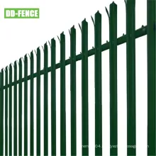 Galvanized D Section Steel Picket Palisade Security Fence